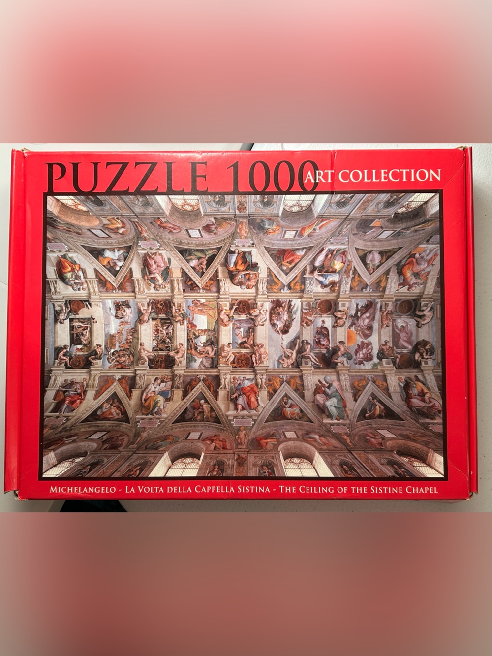 1000 Piece Art Puzzle - Sistine Chapel Ceiling (Red Box)